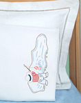 Fisher Boy - Children's Stamped Pillowcase With White Perle Edge 1/Pkg