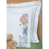 Children's Stamped Pillowcase With White Perle Edge 1/Pkg - Now I Lay Me Down To