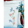 Birds - Stamped Pillowcases With White Lace Edge 2/Pkg