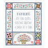 13"X15" 14 Count - Families Are Like Quilts Counted Cross Stitch Kit
