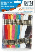 Primary Colors - Cotton Embroidery Floss Pack 8.7 Yards 36/Pkg