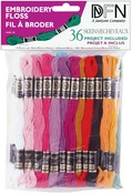 Pastel Colors - Cotton Embroidery Floss Pack 8.7 Yards 36/Pkg