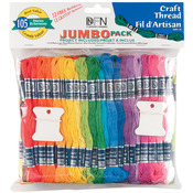 Craft Thread Jumbo Pack 9.14 Meters 105/Pkg - Assorted Colors
