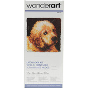 Puppy Love - Wonderart Latch Hook Kit 12"X12"