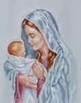 12"X15" 14 Count - The Blessed Mother Counted Cross Stitch Kit