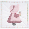 Sunbonnet Girl - Stamped White Quilt Blocks 18"X18" 6/Pkg