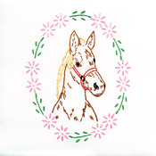 Colt - Stamped White Quilt Blocks 9"X9" 12/Pkg