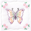 Butterfly - Stamped White Quilt Blocks 9"X9" 12/Pkg