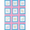Butterflies - Themed Stamped White Quilt Blocks 9"X9" 12/Pkg