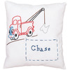 Tow Truck - Stamped Tooth Fairy Pillow Cover 8"X8"