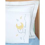 Sweet Dreams - Children's Stamped Pillowcase With White Perle Edge 1/Pkg