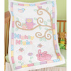 Owls - Stamped White Quilt Crib Top 40"X60"