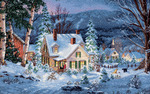 20"X14" 16 Count - Gold Collection Winter's Hush Counted Cross Stitch Kit