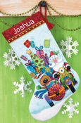 16" Long 14 Count - Santa's Sidecar Stocking Counted Cross Stitch Kit