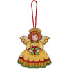 Susan Winget Angel Ornament Counted Cross Stitch Kit-3-1/4"X3-3/4" 14 Count Plas