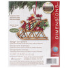 Susan Winget Sleigh Ornament Counted Cross Stitch Kit-4.25"X3.25" 14 Count Plast
