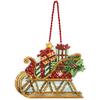 Susan Winget Sleigh Ornament Counted Cross Stitch Kit-4.25"X3.25" 14 Count Plast