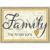Family Mini Counted Cross Stitch Kit