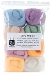 Soft Pastels - Wool Roving 12" .25oz 8/Pkg
