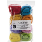 Confetti - Wool Roving 12" .25oz 8/Pkg