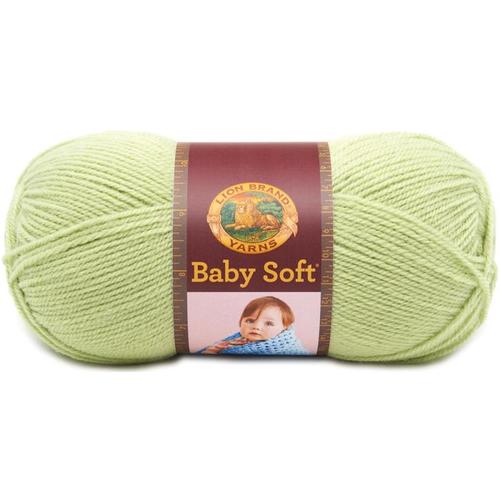 Lion Brand Baby Soft Yarn-Pastel Yellow-459 Yards-Acrylic Blend