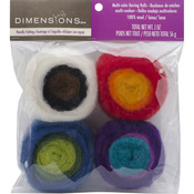 Multicolor - Feltworks Roving Rolls 2oz 4/Pkg