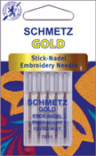 Size 11/75 5/Pkg - Gold Embroidery Machine Needles