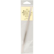 Size 0000/1.25mm - Double Pointed Steel Knitting Needles 8" 5/Pkg