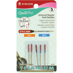QuiltPro Titanium Universal Regular Point Machine Needles - Sizes 11/80 (2) & 14