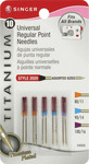 Titanium Universal Regular Point Machine Needles - Sizes 11/80 (4), 14/90 (4) & 