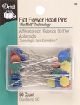 50/Pkg - Flat Flower Head Pins