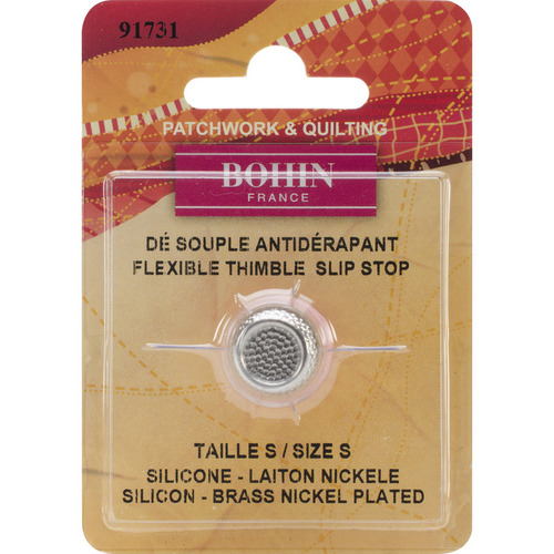 Bohin Silicone Thimble W/Steel Top - Small 91731 - 123Stitch