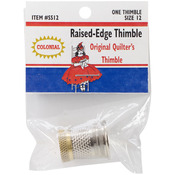 Size 12 - Raised-Edge Thimble