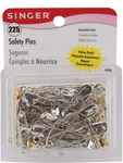 Sizes 00 To 3 225/Pkg - Safety Pins