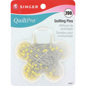 Size 28 200/Pkg - QuiltPro Quilting Pins In Flower Case