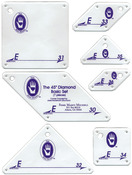 Set E - 8 Pointed Star Set 7/Pkg - Perfect Patchwork Template