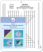 10-1/2"X12-1/2" - Perfect Half Square & Quarter Square Triangles Ruler