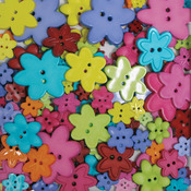 Flowers 3.5oz - Favorite Findings Big Bag Of Buttons