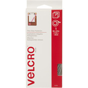 Clear - VELCRO(R) Brand Thin Fasteners Tape 3/4"X5'