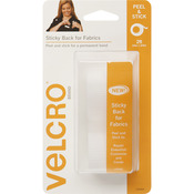 White - VELCRO(R) Brand STICKY BACK For Fabric Tape .75"X24"