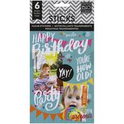 Birthday Clear Stickers - Pocket Pages - Me & My Big Ideas