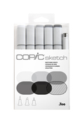 Sketching Grays - Copic Sketch Markers (5) & Multiliner Pen