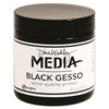 Black - Dina Wakley Media Gesso 4oz Jar