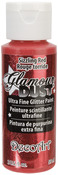 Sizzling Red - Glamour Dust Glitter Paint 2oz