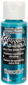 Turquoise Sparkle - Glamour Dust Glitter Paint 2oz