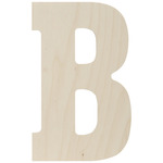 Letter B - Baltic Birch Collegiate Font Letters & Numbers 13.5"