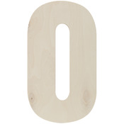 Letter O - Baltic Birch Collegiate Font Letters & Numbers 13.5"