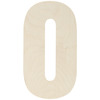 Number 0 - Baltic Birch Collegiate Font Letters & Numbers 13.5"