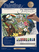 Zoo Montage - Paint By Number Kits 11"X14"