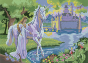 Fairy Castle - Junior Large Paint By Number Kit 15.25"X11.25"